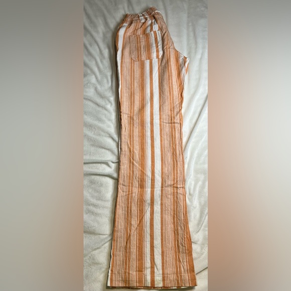 Roxy Orange Stripe Beach Pants Size L - Picture 3 of 9